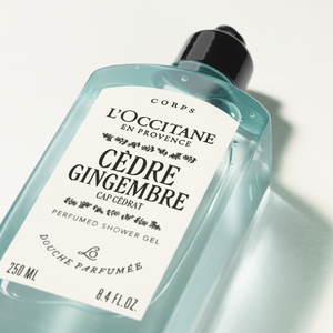 Cèdre Gingembre perfumed shower gel