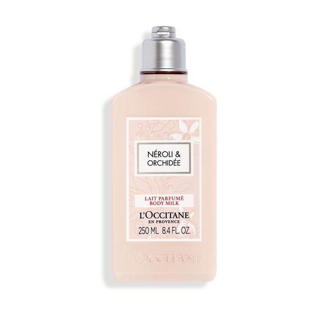 Bədən üçün süd Neroli və Səhləb çiçəyi